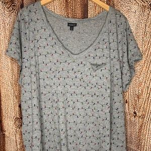 Torrid Gray Pocket Shirt Light Bulb Shirt Plus 4
